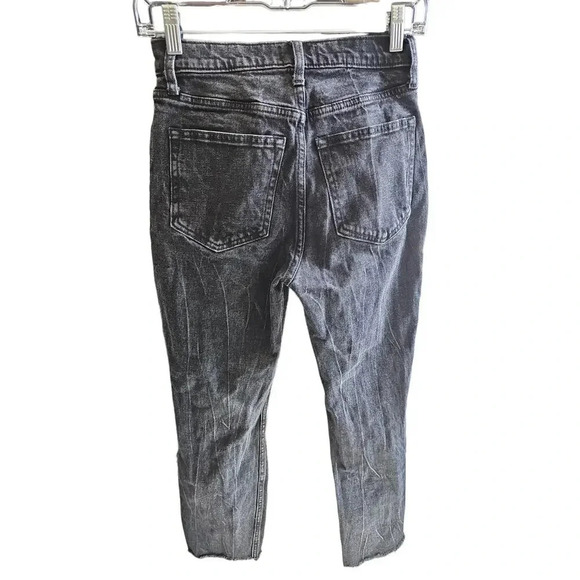 Abercrombie & Fitch Ultra High Rise Mom Jeans Black Wash Size 25 - Picture 6 of 10